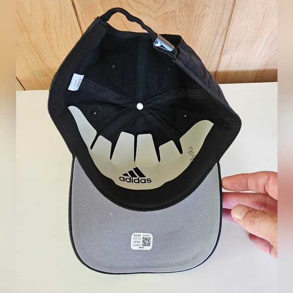 Adidas Men's Impulse Three Stripe Life Strapback Hat In Black OSFM - Picture 8 of 10